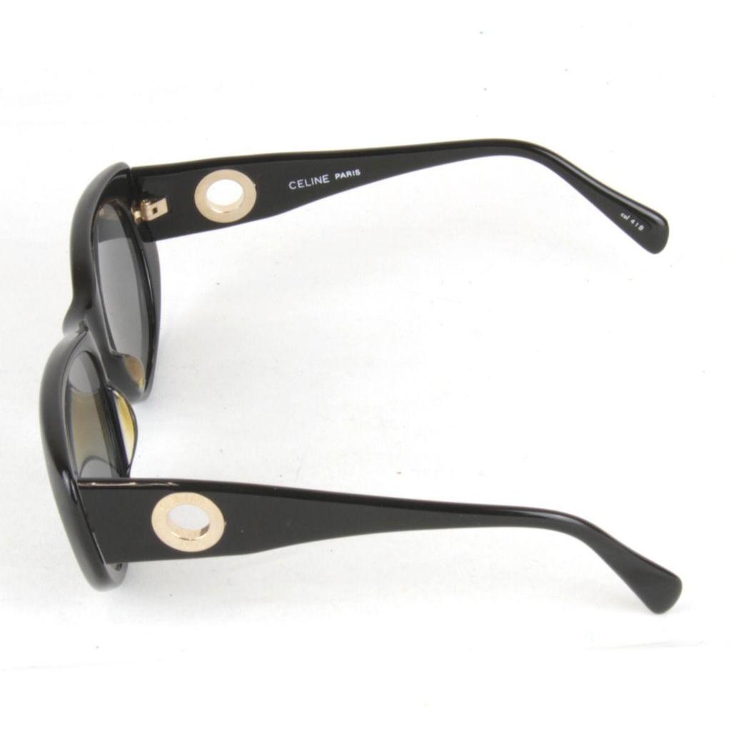 Used [Price Revised] Good Item "USED" CELINE Sunglasses CFL-587 5615-140 Black