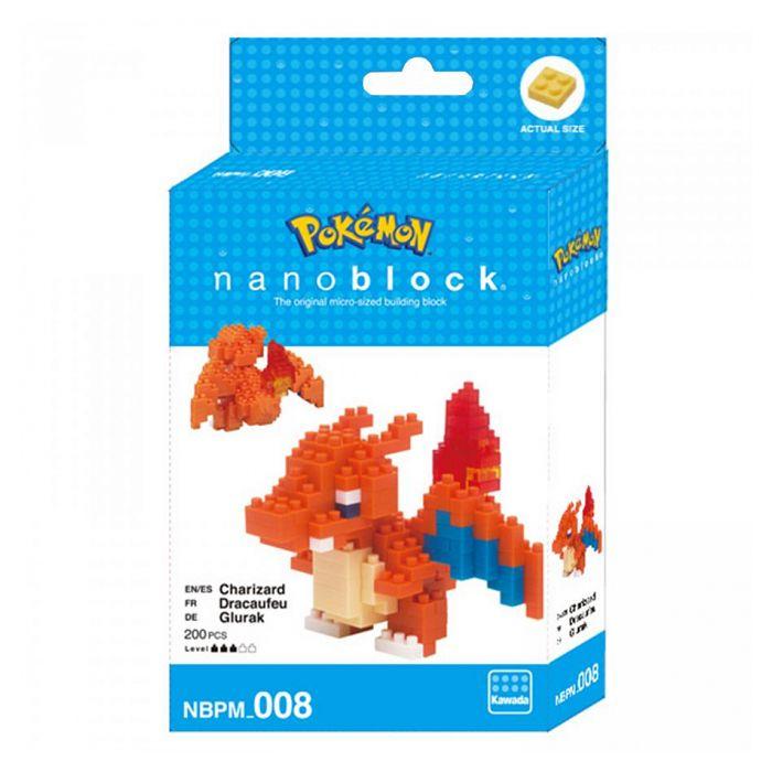 Nanoblocs - Glurak - Figur Nbpm008 Nb - Pokemon Bausatz VO Japanisch