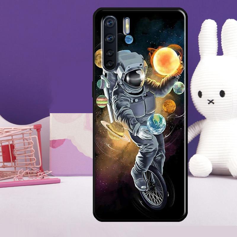 Astronaut Balloons Stars Space Case For Oppo A57 A77 A76 A16 A96 A17 A18 A60 A80 A40 A38 A58 A78 A98 A94 A74 A54 A15 A5 Pro