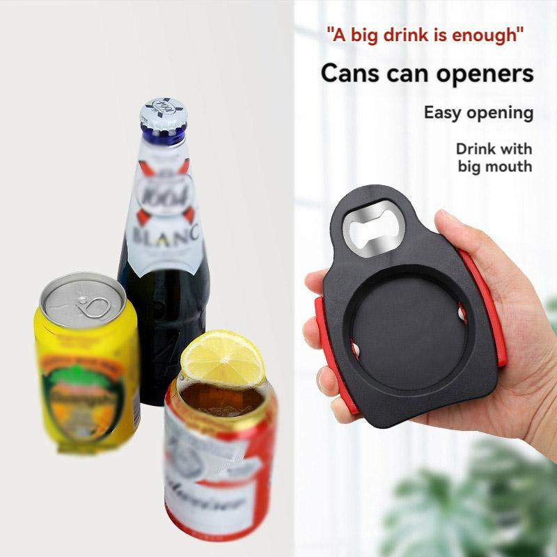2026 fashion 2-in-1 Can opener for canned beer and beverage portable rotary can opener beer bottle opener bottle