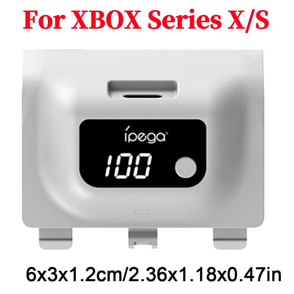 

Wireless Rechargeable Battery 1400mAh Rechargeable Controller Battery Digital Display For Xbox Series X/Xbox Series S Controller белый
