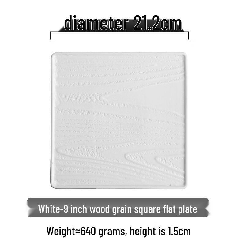 Abay Rock Texture Ceramic Steak Dinner Plate