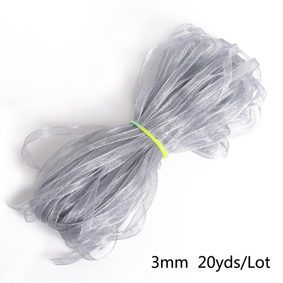 50 jardu organzas zīda lente, 15