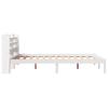 Solid Wood Bed Without Mattress White 140 X 190 Cm Pine Wood