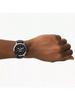 Orologio da Uomo Neutra al Quarzo Multifunzione con Fasi Lunari, Quadrante Nero, Cinturino Nero, Stile Business FS5904