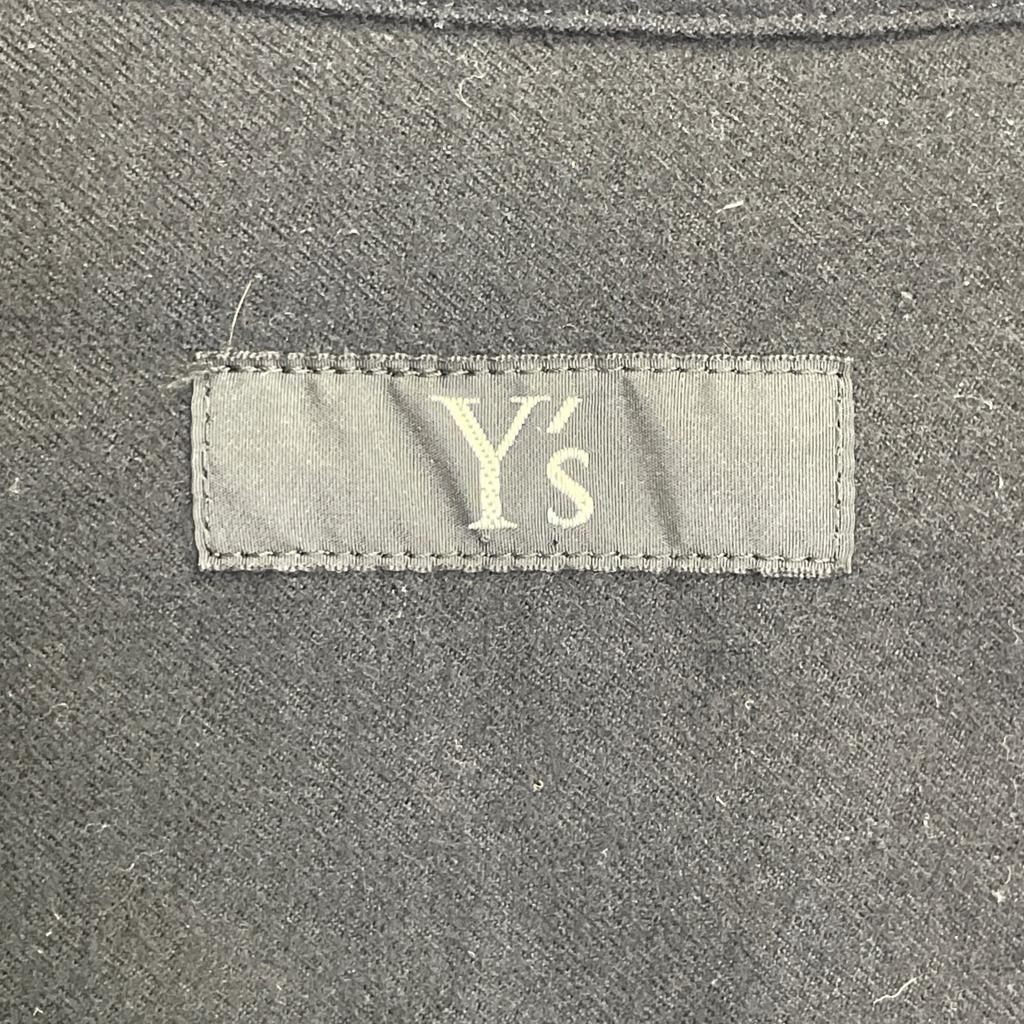 Y's YR-D06-101 FLANNEL CHEST POCKET SHIRT DRESS dress 1 blackUsed