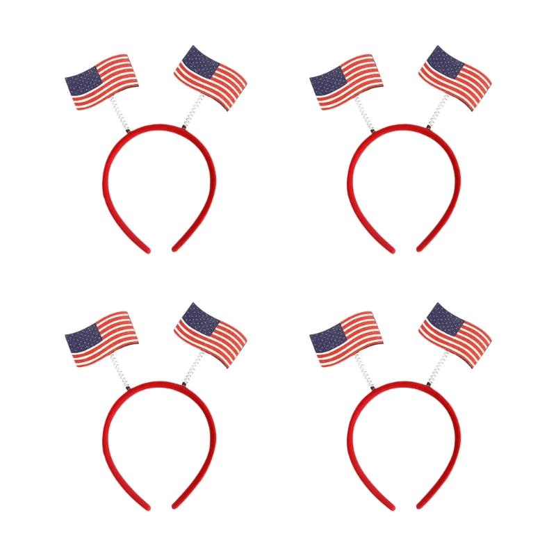 4pcs Matching Soccer Championship Headbands Comfortable Design Headddress For Game Night Parties Decoration