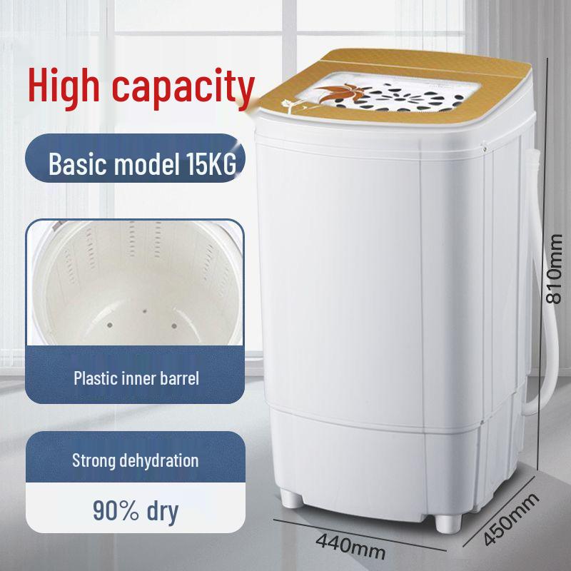 Mini-Schleudertrockner mit reinem Kupfermotor - Edelstahl, Große Kapazität, Ideal für Wohnheime und Mietwohnungen