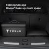 Car Trunk Leather Storage Box Auto Interior Organizer Accessories For Tesla Model 3 Model S Model X Model Y Cybertruck Roadster