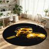 Cristiano Ronaldo Printed Round Crystal Velvet Rug Soft Non Slip Floor Carpet For Bedroom Holiday Gift