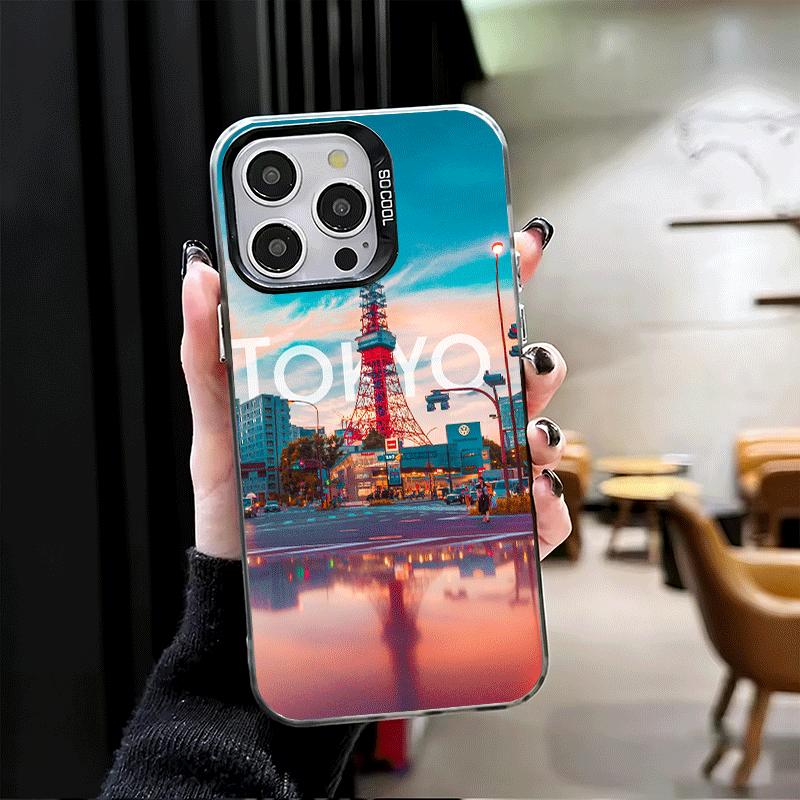 Osaka Tokyo Japan Scenery Soft Phone Case for iPhone 15 16 17 Pro Max 17Air 16E 14 Plus 13 12 Mini Shockproof Cover Back Shell