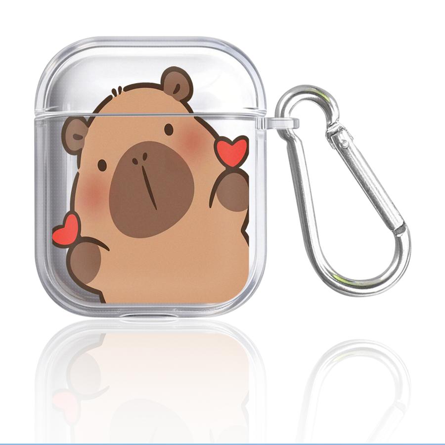 Capybara Cute Clear Earphone Cases Cover Case For Airpods 4 2 3 Pro2 Pro3 1 Pro