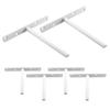 Sizes Screw Mounting Plate T Shape Wall Shelves Supports Shelf Bracket Concealed Metal Brackets