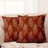 1 pieces -2D flat printing Red Pillows With Golden Leaf Pattern For Home Polyester pillowcase, sofa decorative cushion cov