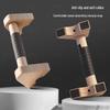 Exclusive Wooden Push-up Stands: Men's Auxiliary Training Equipment for Solid Wood Street Workouts, Russian Style Dip Bar.