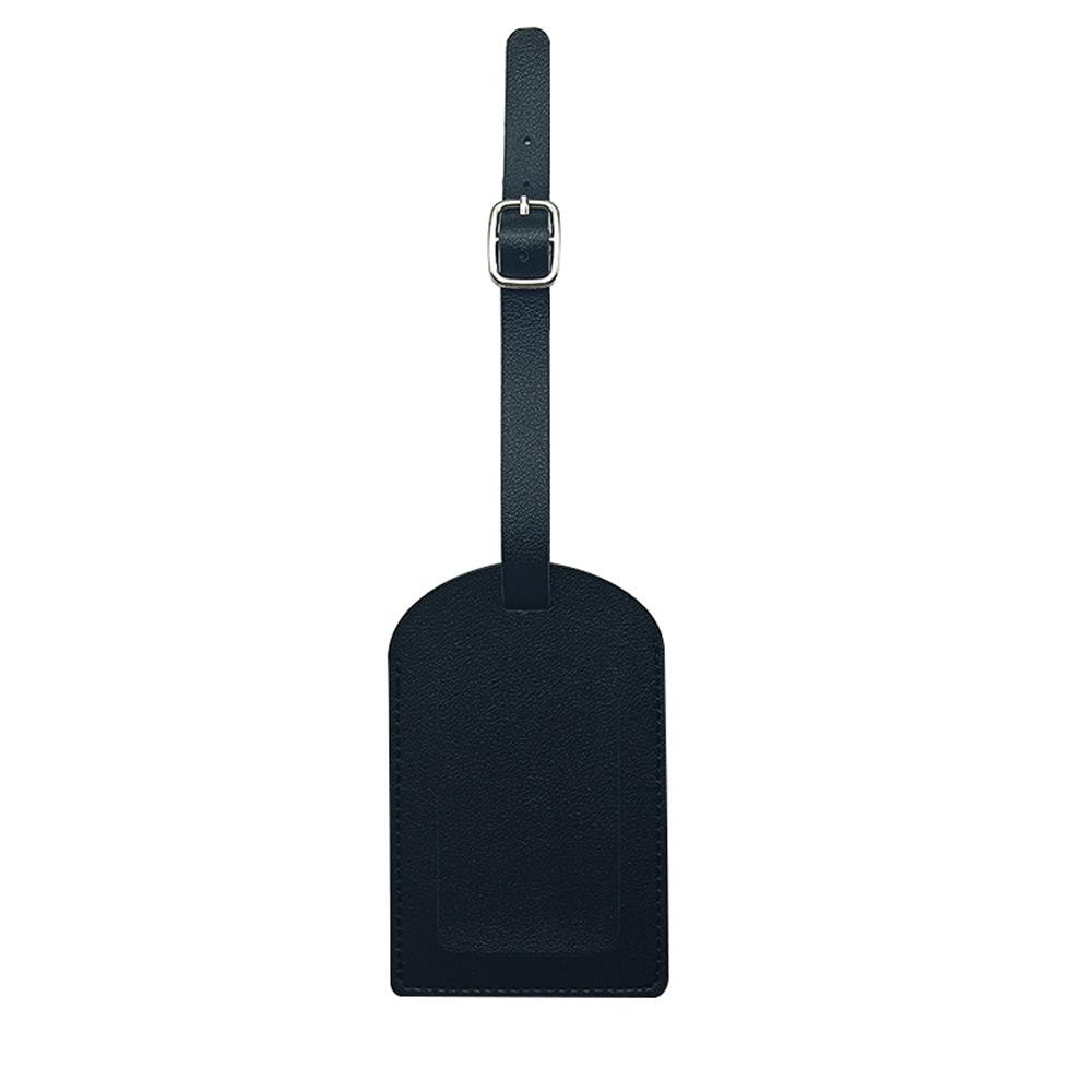 Multicolor PU Leather Luggage Tag - Anti-lost Boarding Info Card for Suitcases