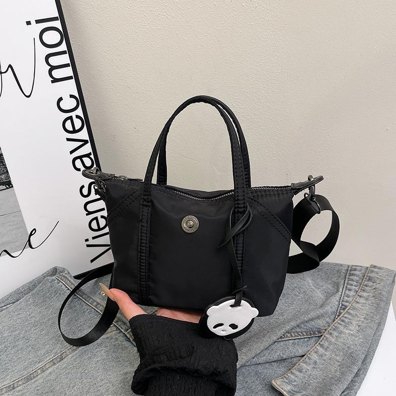 Mini tote 2025 new fashionable versatile rich color small bag nylon shoulder portable messenger bag dumpling bag