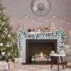 Christmas Garland Realistic Christmas Greenery Decoration Fireplace Artificial Pine Garland For Door Cabinet Kitchen Window