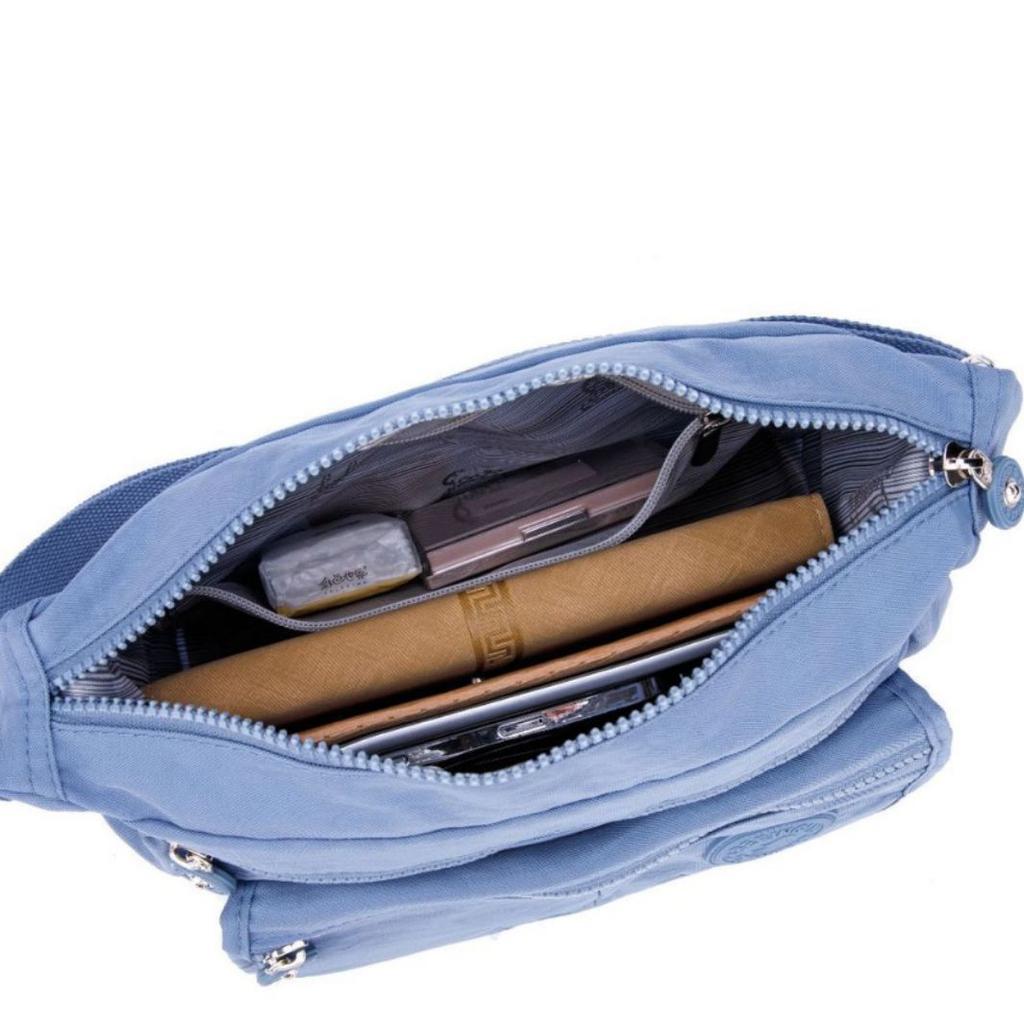 2025 Nylon Women Messenger Bags Waterproof Zipper Package Canvas Travel Crossbody Bag Fashion Female Totes Shoulder Bag