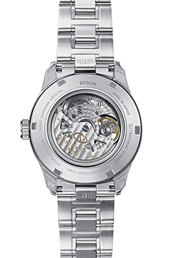 Orient Star Automatic Made in with Open Navy RK-AT0002L Men's Watch, Semi-Skeleton, Mechanical, Japan, 2-Year Manufacturer's Warranty, Heart,