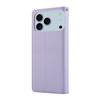 For iPhone 17 Pro Case RFID Blocking Wallet Stand Rhombus Leather Phone Cover with Wrist Strap