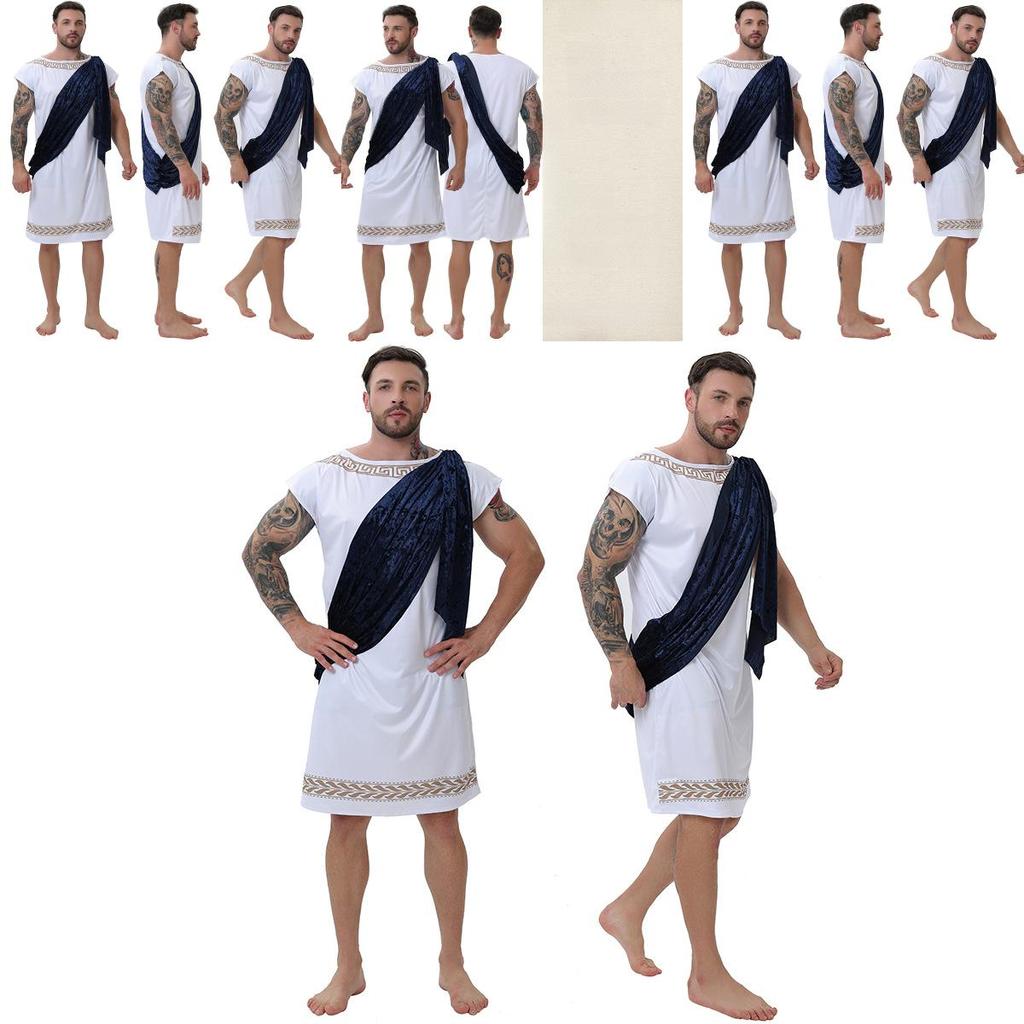 Halloween Roman King Costume For Women Cosplay Medieval Greek Warrior Dress For Stage Performance