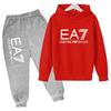 Kids Autumn Winter Hoodie Boy Girl 3-12Yrs Letter Print Clothing Casual Top+Trousers 2P Child Gift Brand Sports Coat Jogging Set
