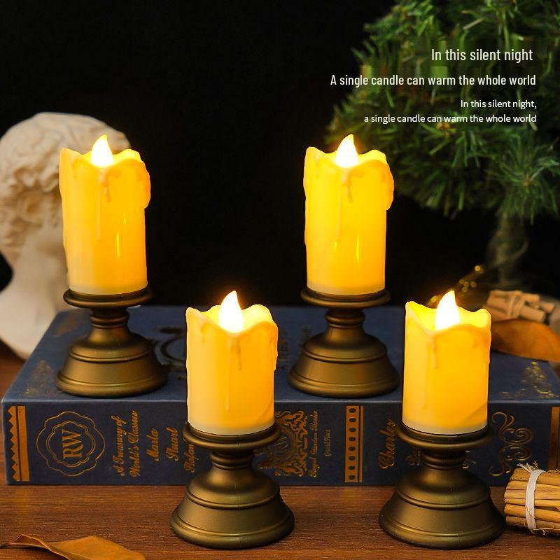 Retro Electronic Candle Light for Bedroom Ambiance, Escape Rooms, Weddings, and Events