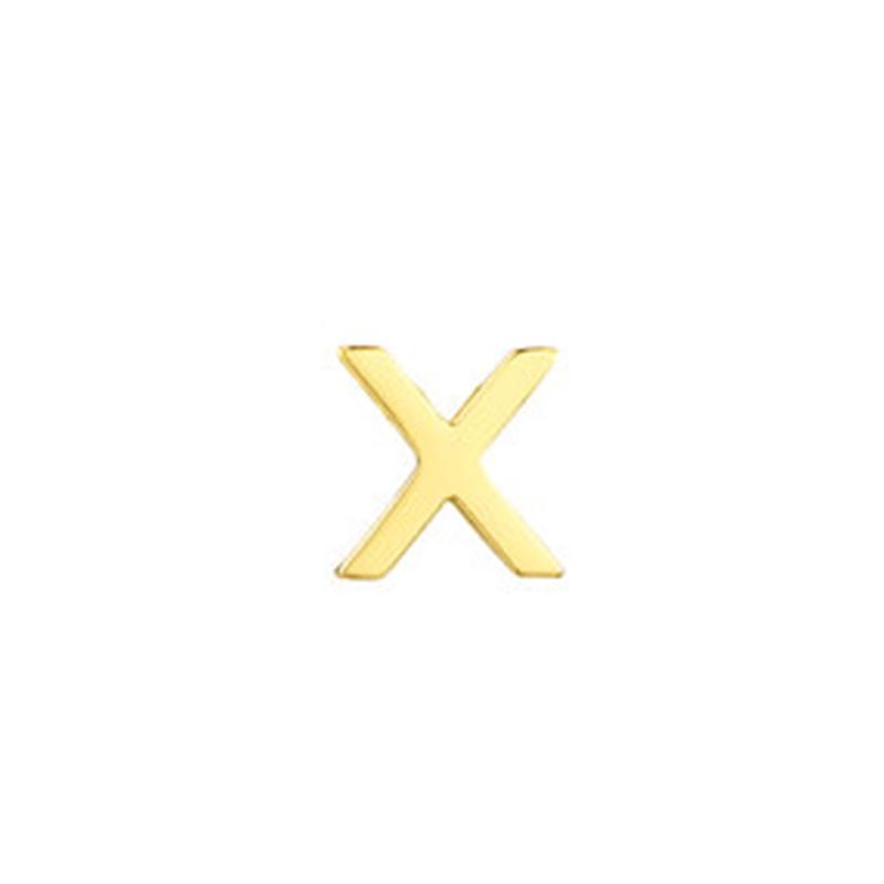 CARLIDANA High Polished Stainless Steel 14K Gold PVD Plated DIY 26 Letter Alphabet Initial Charm Pendant Accessories Jewelry