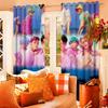 Pop Saja Boys Printed Curtains Insulation Multiple Sizes Living Room Decoration Darkening Set Of 2 Made Polyester Machine Washable Sitting Decor