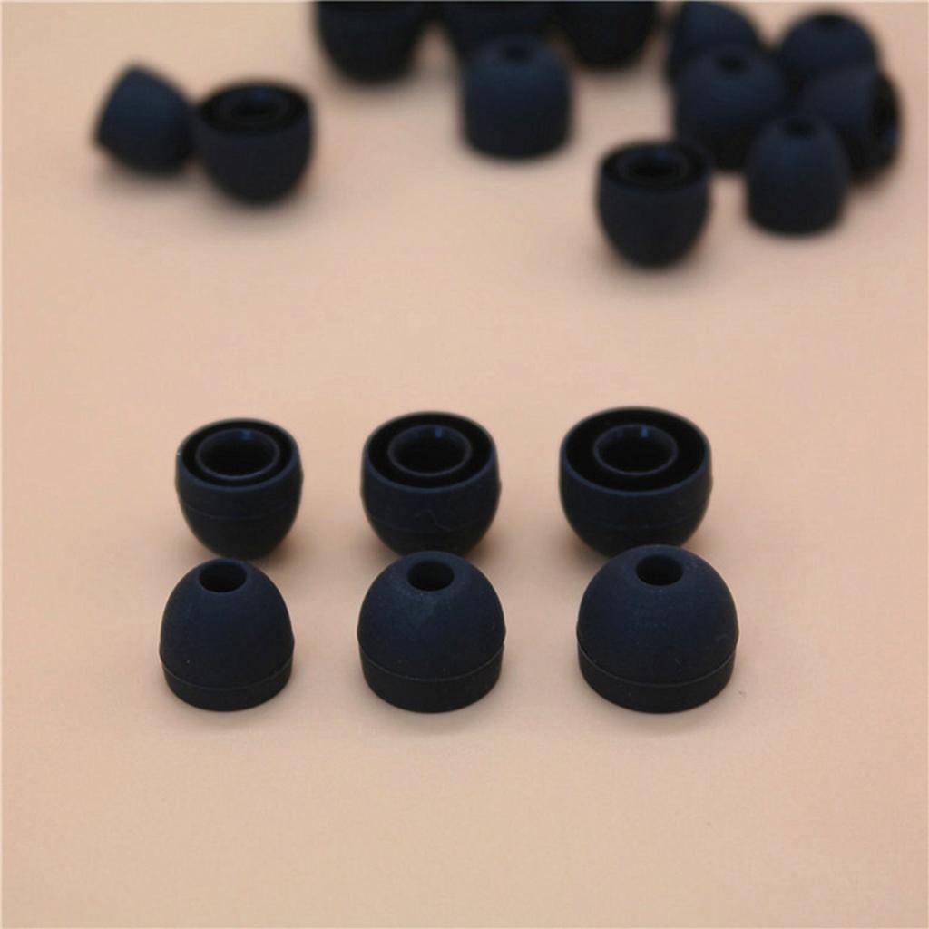 12PCS   6 Pairs Replacement Earbuds Ear Tips Ear Buds Silicone Tips for In Ear Headphones 3 Sizes Small Medium Large