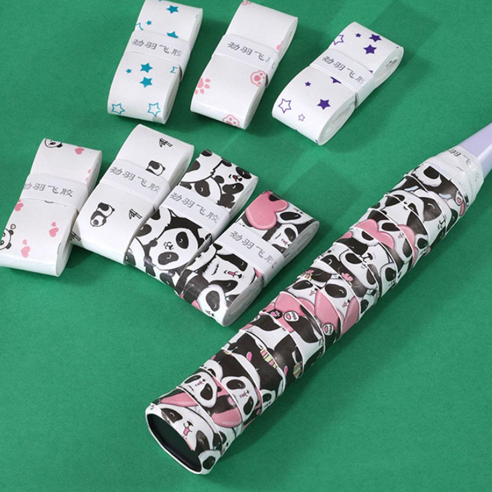 Cartoon Design Tennis Overgrip Schweißabsorbierend Rutschfest Schläger PU 1 Stück Für Tennis/Badminton/Sq B8O4