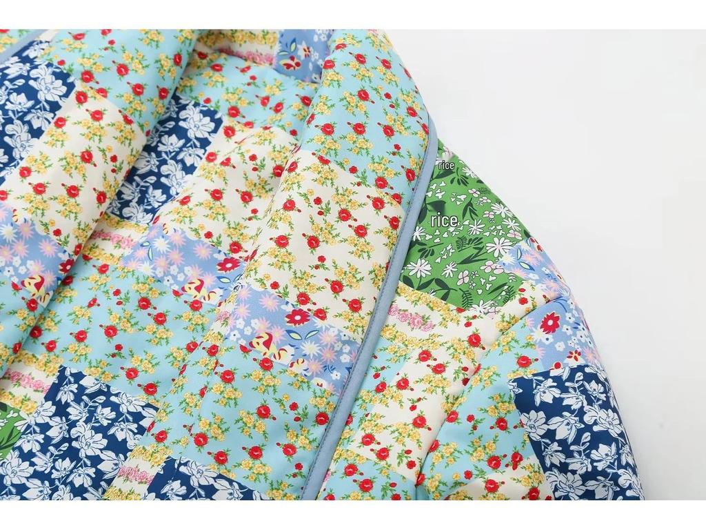 Spring Lapel Fashion Printed Cotton Slimming Jacket