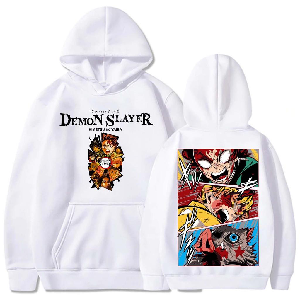 Anime Demon Slayer Infinity Castle Hoodie Harajuku Pullover Tops Man Woman Sweatshirt Fans Gift