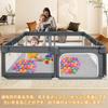 BQKOZFIN Baby Circle Rectangular Compact with Door Large Playpen Baby Playpen Suction Cup Mesh Type Washable Storage Bag Included Indoor and Outdoor