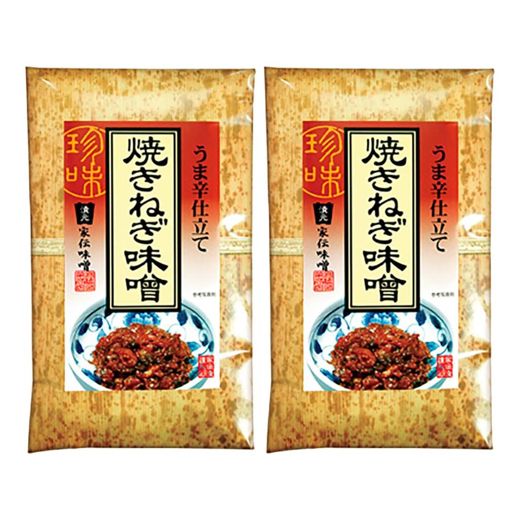Tsukemoto Family Heirloom Miso Delicious and Spicy Grilled Green Onion Miso Delicious and Spicy Grilled Green Onion (Bamboo Paper) (2 pieces, Miso)
