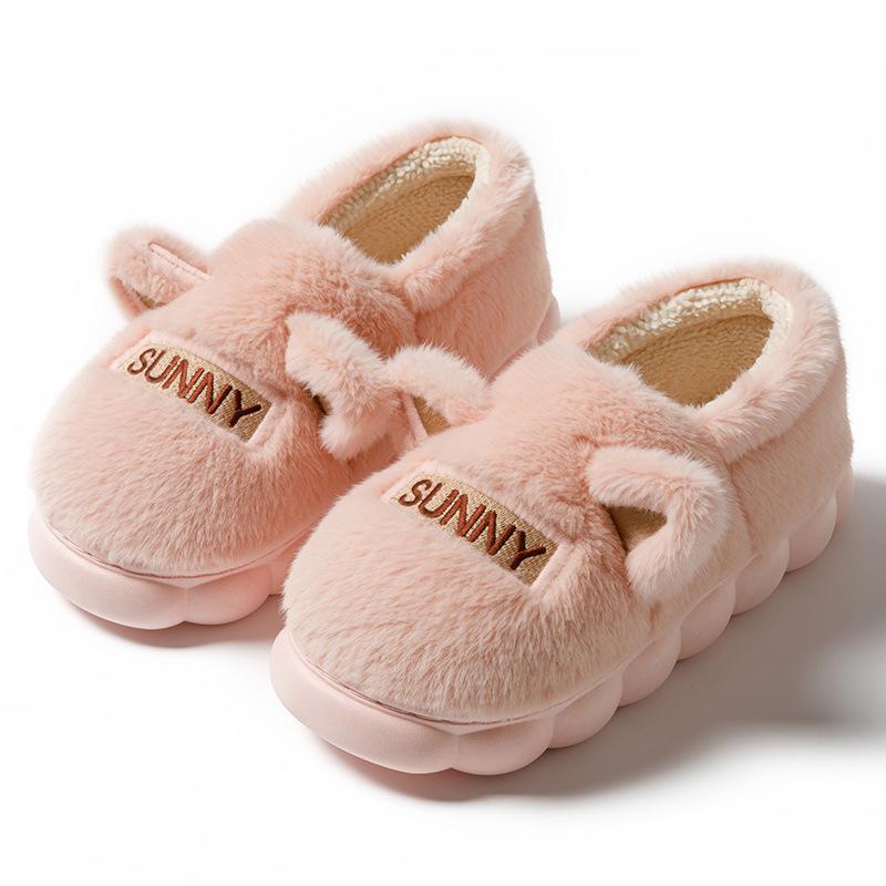 Cotton Slippers Winter Waterproof Bag and Versatile Indoor Thick Bottom Home Piled Thickened Thermal Slippers