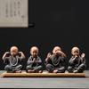 Creative Little Monk Ornaments Handicraft Landscape Ceramic Dolls Sculpture Statue for
