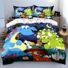 Cute Dinosaur Family Nighttime Scene Print Soft Comfortable Duvet Cover Bedding Set Included 1*Duvet Cover  2*Pillowcases