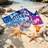 Custom Name Personalized Kpop Demon Hunter Print Beach Towel, for Trip Camping Beach Party Home Decor, Birthday Gift for Family & Friends