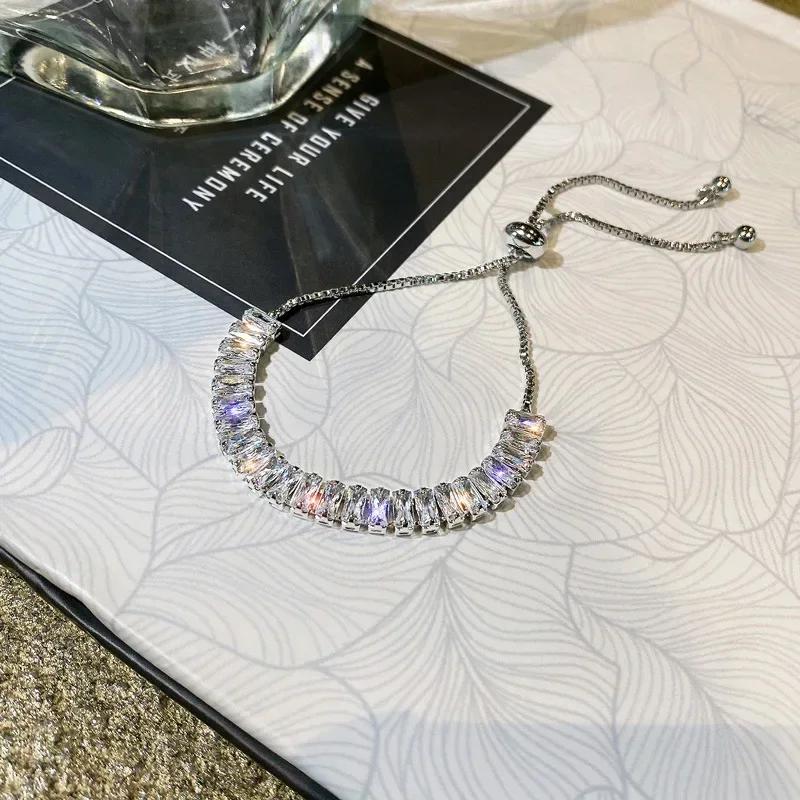 2025 New Stainless Steel Double Layers Simple Bracelet for Women Temperament Elegant Sweet Link Chain Bracelet Jewelry Gift