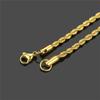 Width 3mm Cuban Link Chain Punk Mens Necklaces Stainless Steel Chains Gold Color 316l Necklace for Men Curb Hip Hop Jewelry