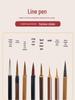 Wolf Hair Gongbi Outline Brush Set for Chinese Painting and Calligraphy - Flower & Bird Detailing Pen