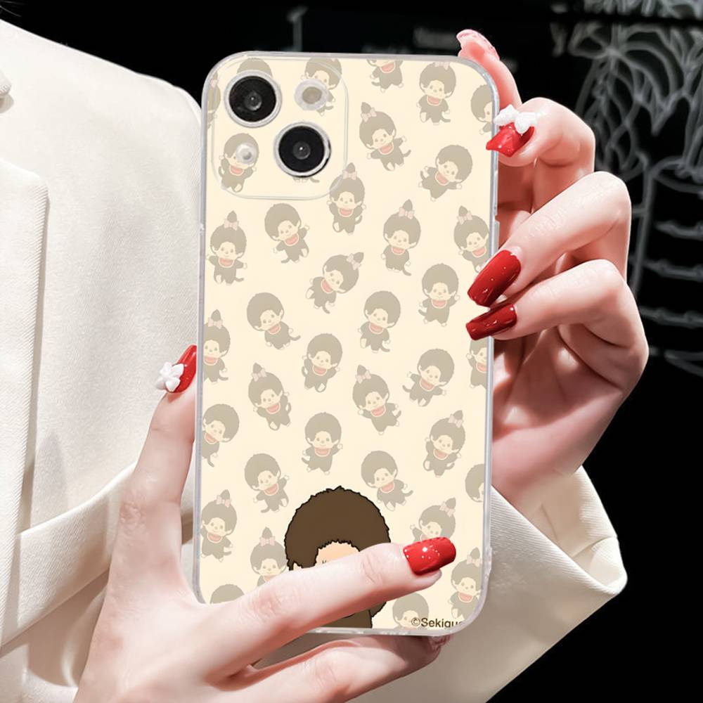 

Cute Cartoon M-Monchhichi Phone Case For IPhone 16 15 14 11 12 13 Mini Pro XS Max Cover 6 7 8 Plus X Funda Shell iPhone 11