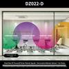 Ultra-Transparent Gradient Glass Film: Round Removable Office Partition Sticker