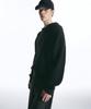 INSILENCE Linen Cotton Knit Hoodie Black