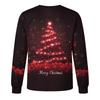 Men's Christmas Printed Imitation Cotton Long-sleeved Shirt