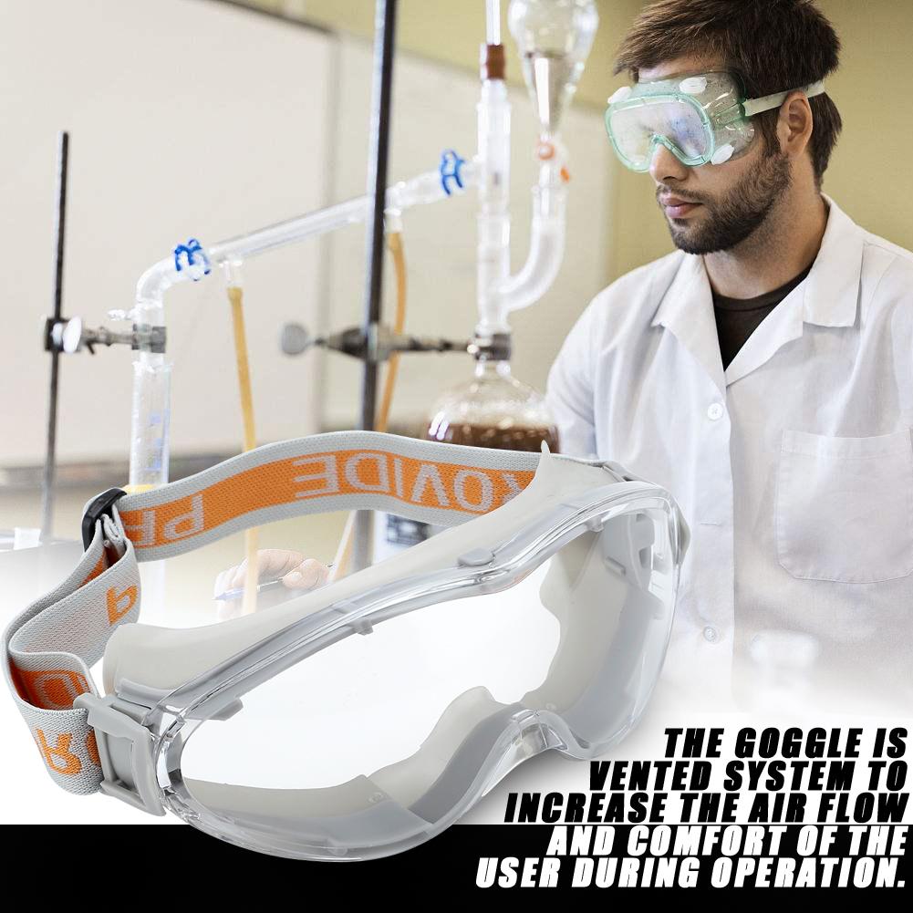 

Safety Glasses Eye Protection Against UV Anti shock Working Protective Goggles (Grey)