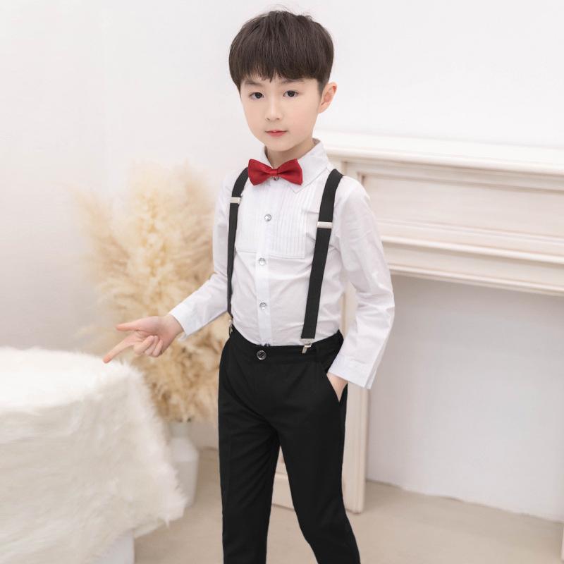 

Детский летний сценический смокинг для мальчиков - Наряд для группового хора Size 15/130cm, height 125-135cm, weight 43-50kg