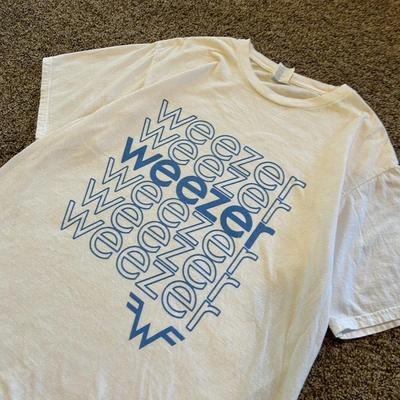 Weezer Band Logo Basic Style Retro Kurzarm Unisex T T-Shirt